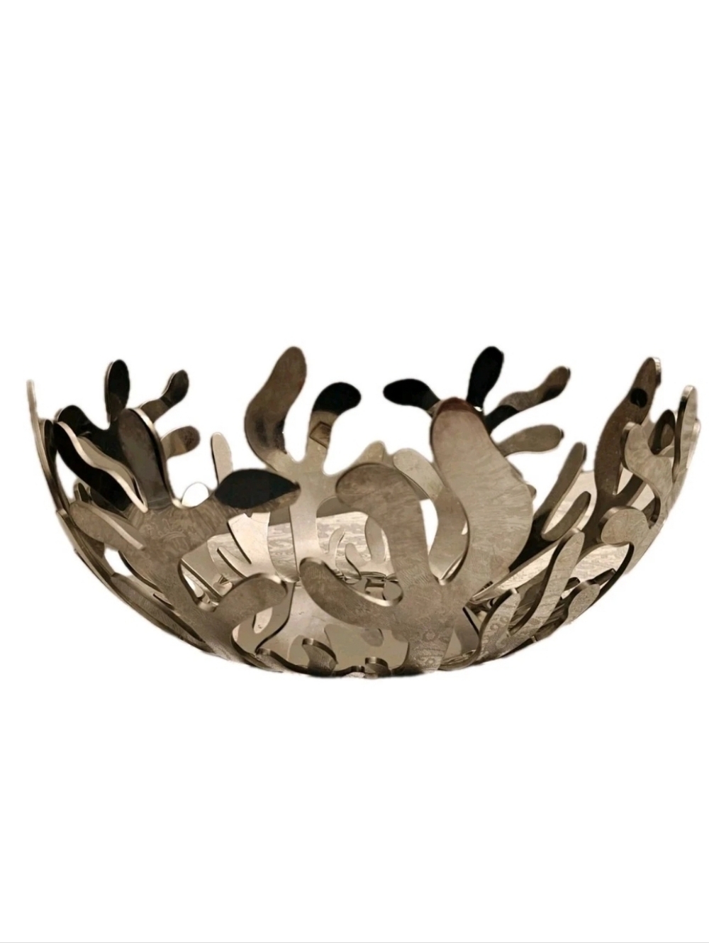 Stainless Steel Alessi Fruit Bowl Mediterraneo collection
